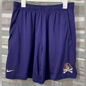 Nike East Carolina University Pirates Purple Athletic Shorts